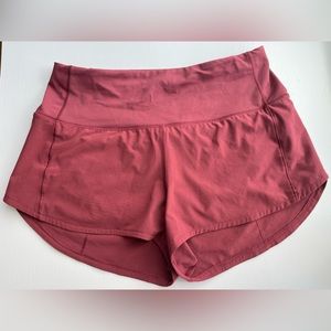 RARE Lululemon Mulled Wine Speed Ups High Rise 2.5 Inseam Size 6